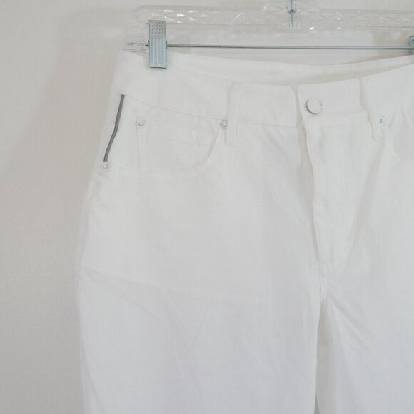 TRETORN pants cropped ankle golf sports slim cuffed sporty athletic white 8 - Picture 3 of 10